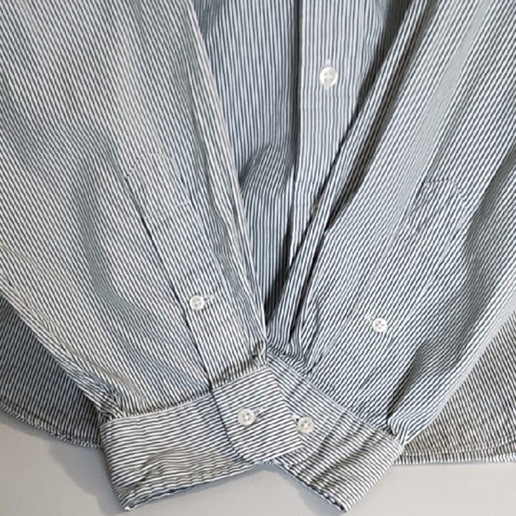Polo by Ralph Lauren Micro Stripe Cotton Casual Button Down Shirt XXL - Picture 8 of 10